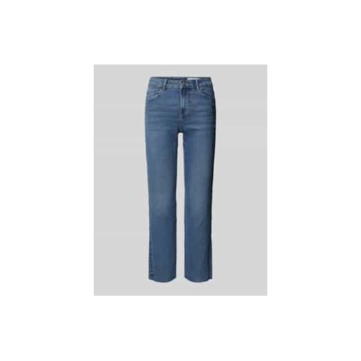 Jeansy o kroju regular fit z wysokim stanem i dołem bez wykończenia model ‘SHEILA’ ze sklepu Peek&Cloppenburg  w kategorii Jeansy damskie - zdjęcie 177820588