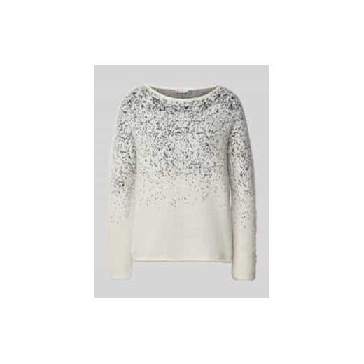 Sweter z dzianiny z prążkowanymi wykończeniami ze sklepu Peek&Cloppenburg  w kategorii Swetry damskie - zdjęcie 177820685