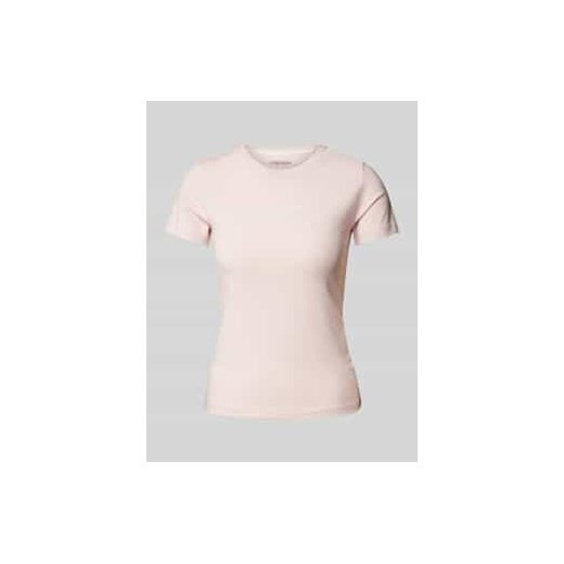 T-shirt o kroju slim fit z nadrukiem z logo ze sklepu Peek&Cloppenburg  w kategorii Bluzki damskie - zdjęcie 177820737