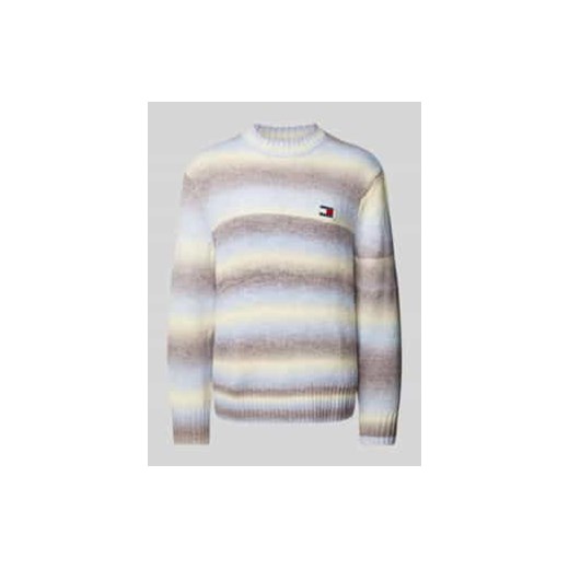Sweter z dzianiny z wyhaftowanym logo ze sklepu Peek&Cloppenburg  w kategorii Swetry męskie - zdjęcie 177820807