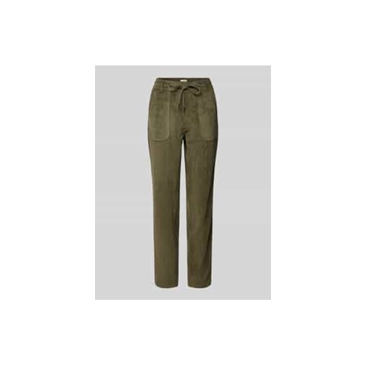 Spodnie sportowe o kroju regular fit z drobnego sztruksu ze sklepu Peek&Cloppenburg  w kategorii Spodnie damskie - zdjęcie 177820968