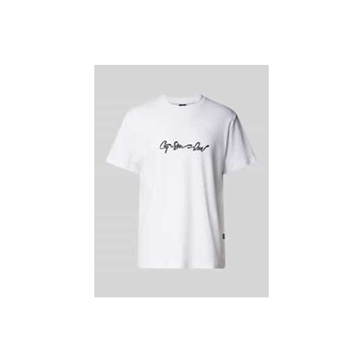T-shirt z nadrukiem z logo ze sklepu Peek&Cloppenburg  w kategorii T-shirty męskie - zdjęcie 177821267