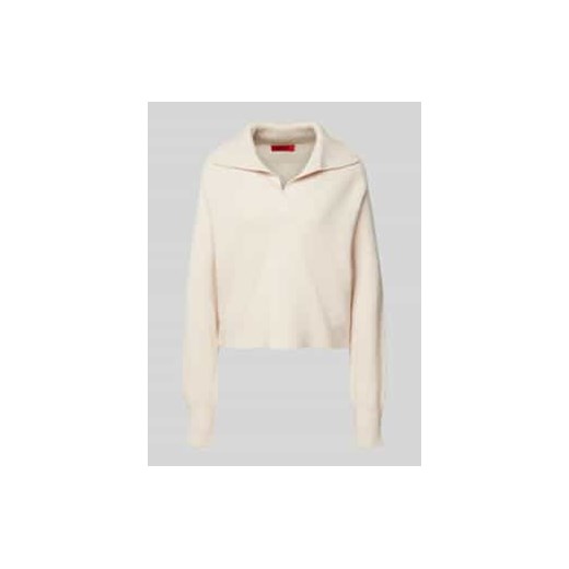 Sweter z dzianiny z fakturowanym wzorem model ‘VERMUT’ ze sklepu Peek&Cloppenburg  w kategorii Swetry damskie - zdjęcie 177821469