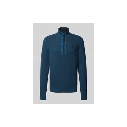 Sweter z dzianiny ze stójką ze sklepu Peek&Cloppenburg  w kategorii Swetry męskie - zdjęcie 177821756