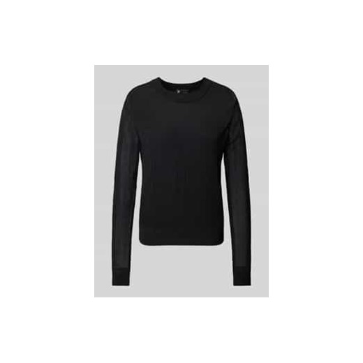 Sweter z dzianiny o luźnym kroju z mieszanki wiskozy model ‘Pointelle’ ze sklepu Peek&Cloppenburg  w kategorii Swetry damskie - zdjęcie 177821799