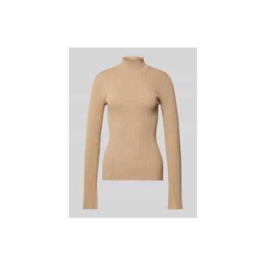 Sweter z dzianiny ze stójką model ‘KYLIE’ ze sklepu Peek&Cloppenburg  w kategorii Swetry damskie - zdjęcie 177822047