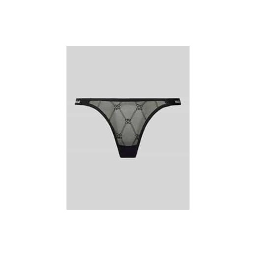 Stringi z nadrukiem z logo model ‘Sporty Lace’ ze sklepu Peek&Cloppenburg  w kategorii Majtki damskie - zdjęcie 177822078