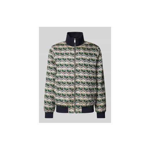 Kurtka treningowa z dodatkiem wiskozy model ‘jacquard’ ze sklepu Peek&Cloppenburg  w kategorii Kurtki męskie - zdjęcie 177822236