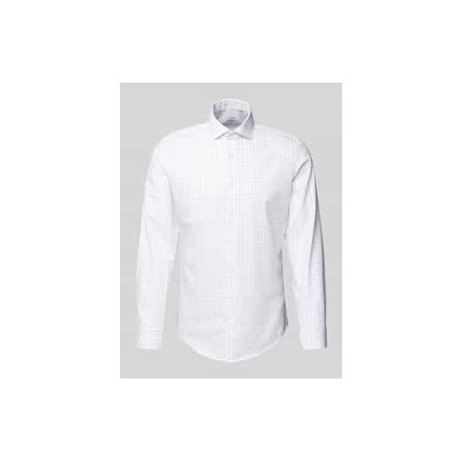 Koszula biznesowa o kroju slim fit z kołnierzykiem typu kent ze sklepu Peek&Cloppenburg  w kategorii Koszule męskie - zdjęcie 177822256