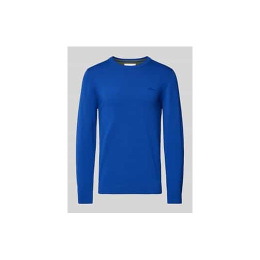 Sweter z dzianiny o kroju regular fit z czystej bawełny ze sklepu Peek&Cloppenburg  w kategorii T-shirty męskie - zdjęcie 177822309