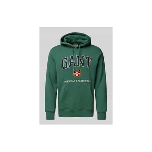 Bluza z kapturem z nadrukiem z logo ze sklepu Peek&Cloppenburg  w kategorii Bluzy męskie - zdjęcie 177822566