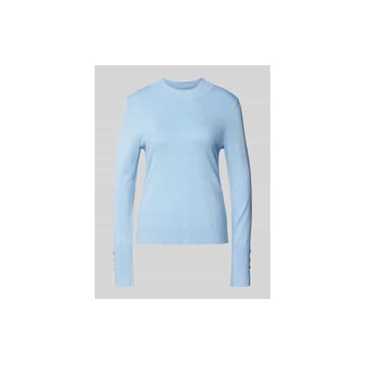 Sweter z dzianiny z prążkowanymi wykończeniami ze sklepu Peek&Cloppenburg  w kategorii Swetry damskie - zdjęcie 177822637