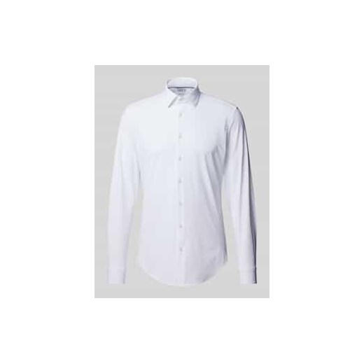 Koszula biznesowa o kroju slim fit z jednolitą fakturą ze sklepu Peek&Cloppenburg  w kategorii Koszule męskie - zdjęcie 177822677