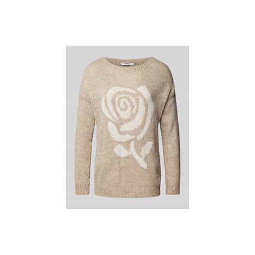 Sweter z dzianiny o kroju oversized z nadrukiem z motywem ze sklepu Peek&Cloppenburg  w kategorii Swetry damskie - zdjęcie 177822786