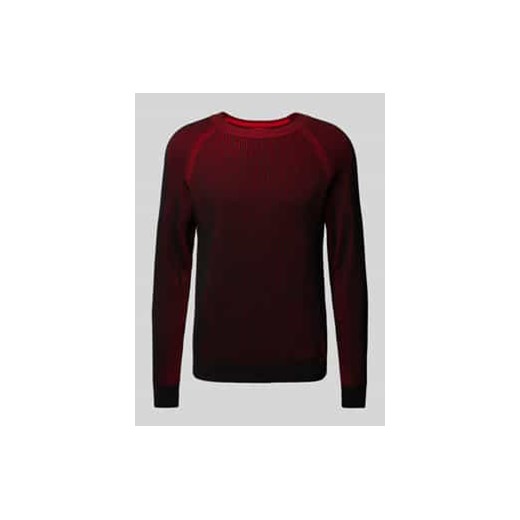 Sweter z dzianiny z prążkowanymi wykończeniami model ‘Squizzo’ ze sklepu Peek&Cloppenburg  w kategorii Swetry męskie - zdjęcie 177822886