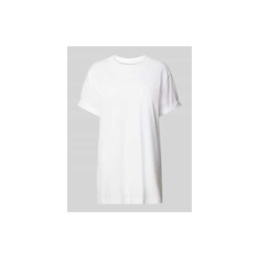 T-shirt z prążkowanym okrągłym dekoltem ze sklepu Peek&Cloppenburg  w kategorii Podkoszulki męskie - zdjęcie 177823016