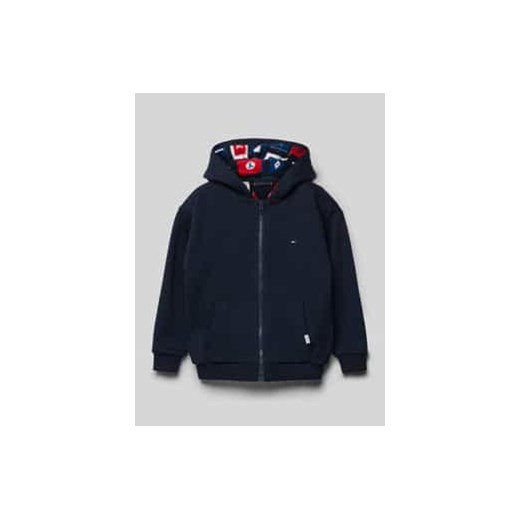 Bluza rozpinana z wyhaftowanym logo model ‘FLAGS’ ze sklepu Peek&Cloppenburg  w kategorii Bluzy chłopięce - zdjęcie 177823037