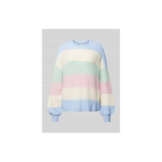Sweter ze wzorem w paski i okrągłym dekoltem model ‘ATIA’ ze sklepu Peek&Cloppenburg  w kategorii Swetry damskie - zdjęcie 177823285