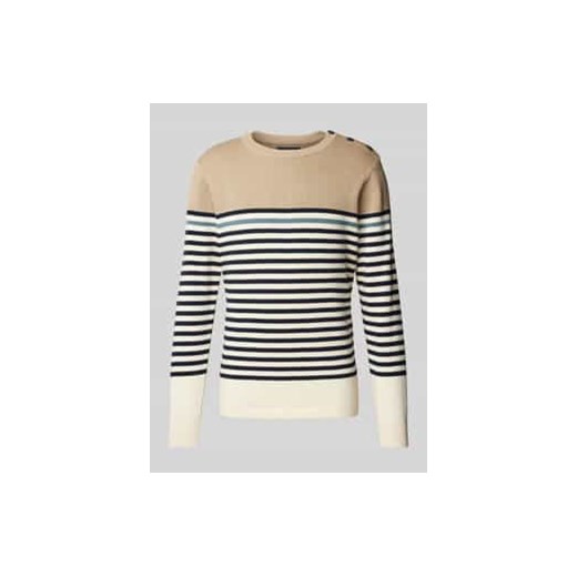 Sweter z dzianiny z okrągłym dekoltem model ‘BLUROBSON’ ze sklepu Peek&Cloppenburg  w kategorii Swetry męskie - zdjęcie 177823376