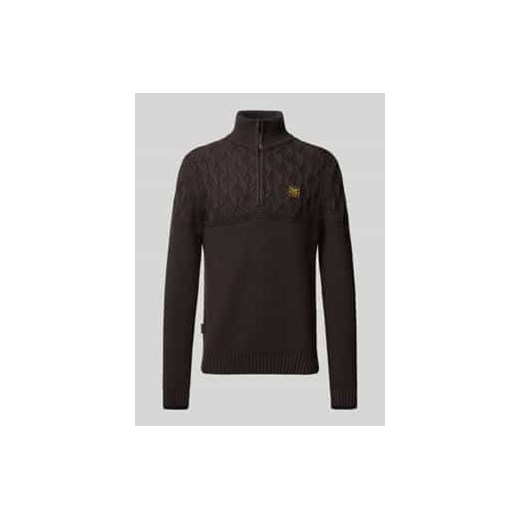 Sweter z dzianiny z kołnierzem ze sklepu Peek&Cloppenburg  w kategorii Swetry męskie - zdjęcie 177823465