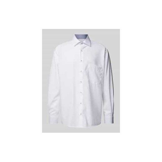 Koszula biznesowa o kroju modern fit z kieszenią na piersi ze sklepu Peek&Cloppenburg  w kategorii Koszule męskie - zdjęcie 177823537