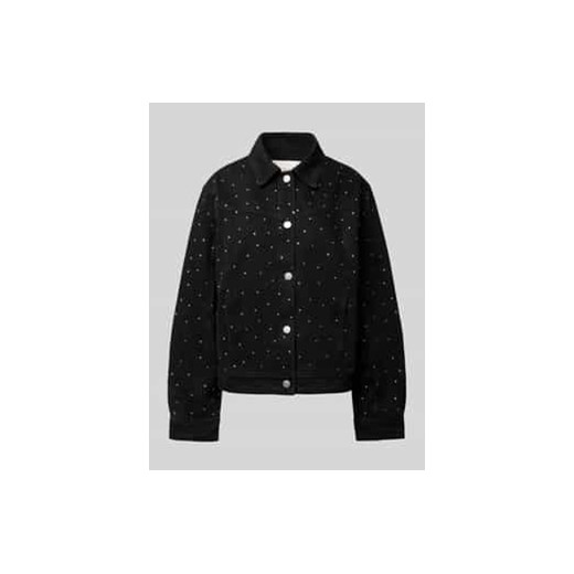 Kurtka jeansowa z obszyciem kamieniami stras model ‘RISTA’ ze sklepu Peek&Cloppenburg  w kategorii Kurtki damskie - zdjęcie 177823846