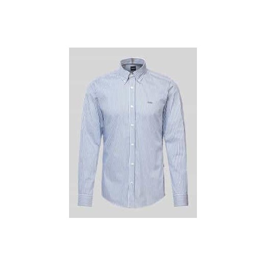 Koszula biznesowa o kroju slim fit z wyhaftowanym logo model ‘Roan’ ze sklepu Peek&Cloppenburg  w kategorii Koszule męskie - zdjęcie 177824155
