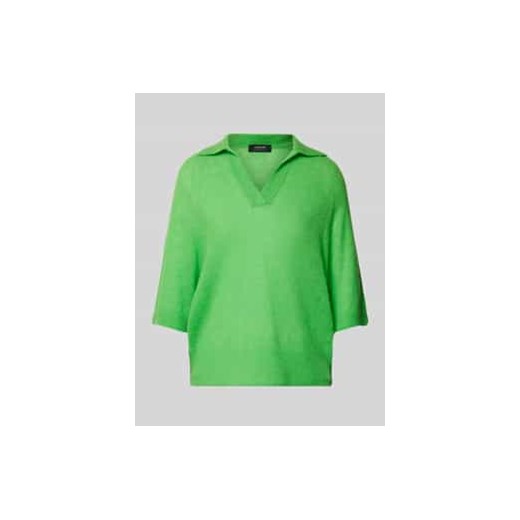 Sweter z dzianiny z dekoltem w serek ze sklepu Peek&Cloppenburg  w kategorii Swetry damskie - zdjęcie 177824165