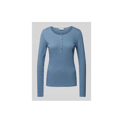 Bluzka o kroju regular fit z długim rękawem i krótką listwą guzikową ze sklepu Peek&Cloppenburg  w kategorii Bluzki damskie - zdjęcie 177824306