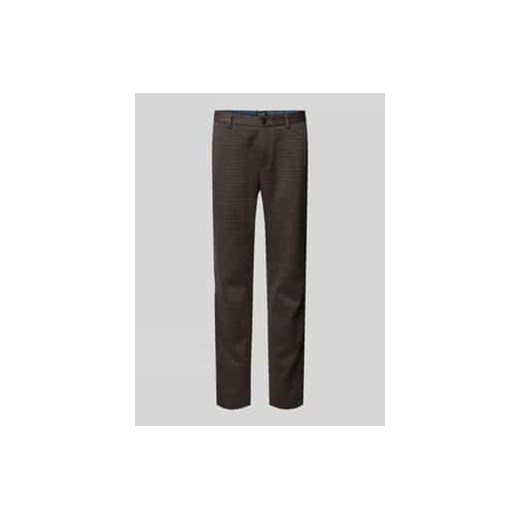 Spodnie materiałowe o kroju slim fit z wpuszczanymi kieszeniami w stylu francuskim ze sklepu Peek&Cloppenburg  w kategorii Spodnie męskie - zdjęcie 177824628