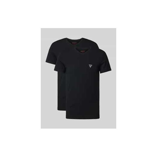 T-shirt z dekoltem w serek w zestawie 2 szt. model ‘CALEB HERO’ ze sklepu Peek&Cloppenburg  w kategorii Podkoszulki męskie - zdjęcie 177824696