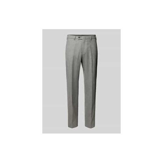 Spodnie o kroju slim fit z żywej wełny w kant model ‘PIACENZA’ ze sklepu Peek&Cloppenburg  w kategorii Spodnie męskie - zdjęcie 177824829