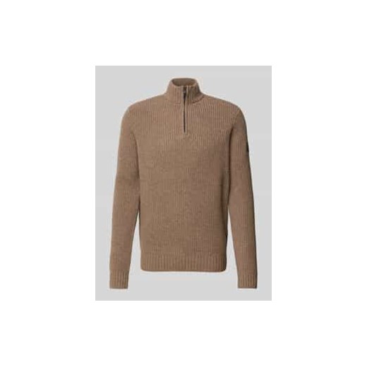 Sweter z dzianiny ze stójką model ‘DRAGOALF’ ze sklepu Peek&Cloppenburg  w kategorii Swetry męskie - zdjęcie 177824839