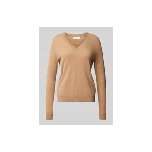 Sweter z dzianiny z prążkowanymi wykończeniami ze sklepu Peek&Cloppenburg  w kategorii Swetry damskie - zdjęcie 177824949