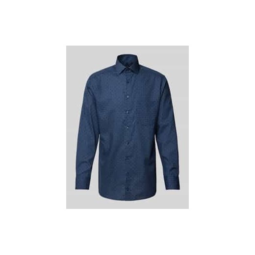 Koszula biznesowa o kroju modern fit z listwą guzikową ze sklepu Peek&Cloppenburg  w kategorii Koszule męskie - zdjęcie 177825027