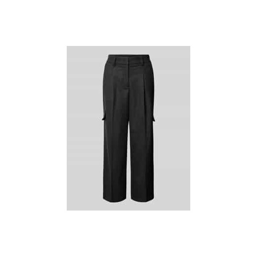 Spodnie materiałowe o kroju baggy fit w kant ze sklepu Peek&Cloppenburg  w kategorii Spodnie damskie - zdjęcie 177825619