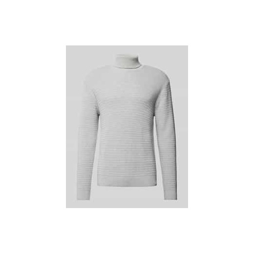 Sweter z dzianiny z golfem model ‘THEO’ ze sklepu Peek&Cloppenburg  w kategorii Swetry męskie - zdjęcie 177825645