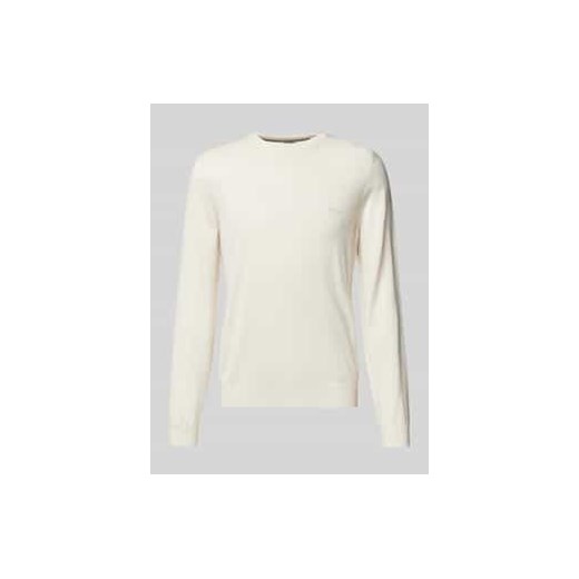Sweter z dzianiny z żywej wełny model ‘Botto’ ze sklepu Peek&Cloppenburg  w kategorii Swetry męskie - zdjęcie 177825698