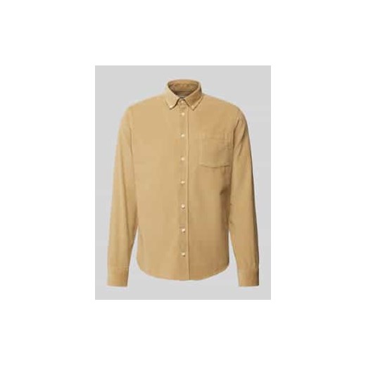 Koszula sztruksowa o kroju regular fit z kołnierzykiem typu button down model ‘ANTON’ ze sklepu Peek&Cloppenburg  w kategorii Koszule męskie - zdjęcie 177825765