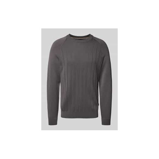 Sweter z dzianiny z mieszanki żywej wełny model ‘Belugo’ ze sklepu Peek&Cloppenburg  w kategorii Swetry męskie - zdjęcie 177825767
