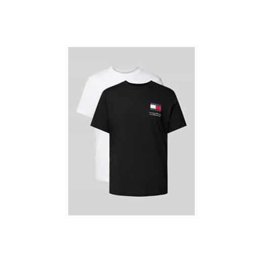 T-shirt o kroju slim fit z wyhaftowanym logo w zestawie 2 szt. ze sklepu Peek&Cloppenburg  w kategorii T-shirty męskie - zdjęcie 177826009