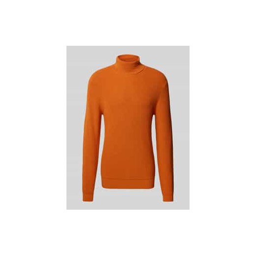 Sweter z dzianiny z golfem ze sklepu Peek&Cloppenburg  w kategorii Swetry męskie - zdjęcie 177826249