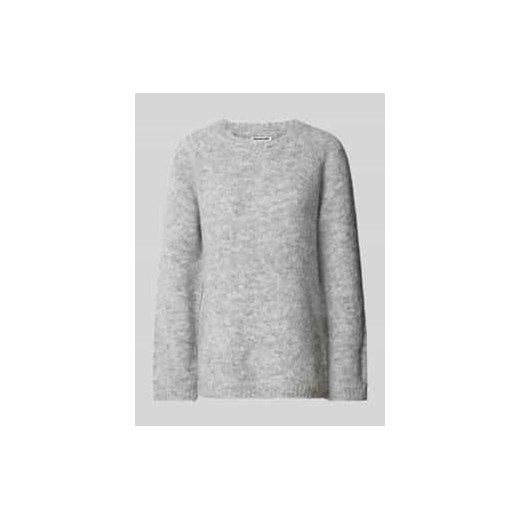 Sweter z dzianiny z prążkowanymi wykończeniami model ‘SUTTON’ ze sklepu Peek&Cloppenburg  w kategorii Swetry damskie - zdjęcie 177826346