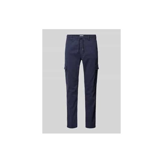 Spodnie cargo o kroju slim fit ze sznurkiem model ‘Gymdigo’ ze sklepu Peek&Cloppenburg  w kategorii Spodnie męskie - zdjęcie 177826485
