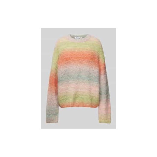 Sweter z dzianiny z okrągłym dekoltem ze sklepu Peek&Cloppenburg  w kategorii Swetry damskie - zdjęcie 177826525