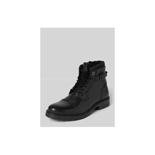 Buty skórzane ze sprzączką model ‘DEXTER’ ze sklepu Peek&Cloppenburg  w kategorii Buty zimowe męskie - zdjęcie 177826545
