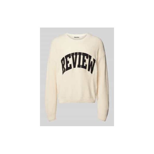 Sweter z dzianiny z wyhaftowanym logo ze sklepu Peek&Cloppenburg  w kategorii Swetry męskie - zdjęcie 177826607