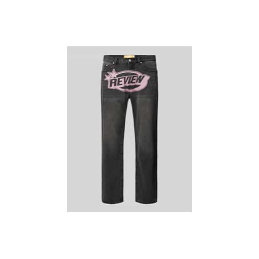 Jeansy o kroju baggy fit z wyhaftowanymi logo ze sklepu Peek&Cloppenburg  w kategorii Jeansy męskie - zdjęcie 177826709