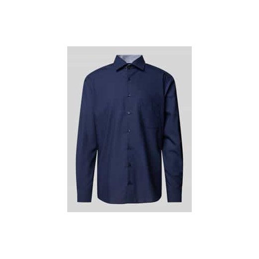 Koszula biznesowa o kroju modern fit z kieszenią na piersi ze sklepu Peek&Cloppenburg  w kategorii Koszule męskie - zdjęcie 177827227