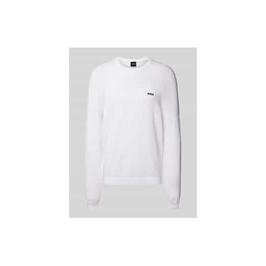 Sweter z dzianiny z prążkowanymi wykończeniami ze sklepu Peek&Cloppenburg  w kategorii Swetry męskie - zdjęcie 177827307